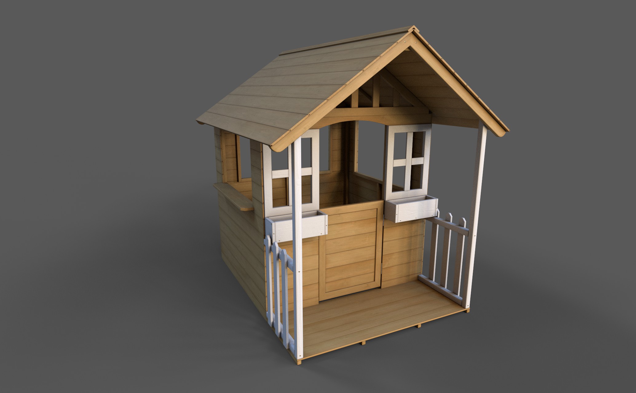 cubby house with veranda